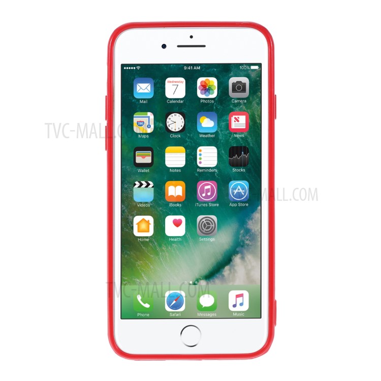 Gradient Color Plastic + TPU Phone Shell for iPhone 8/7/iPhone SE 2 (2020) - Red-3