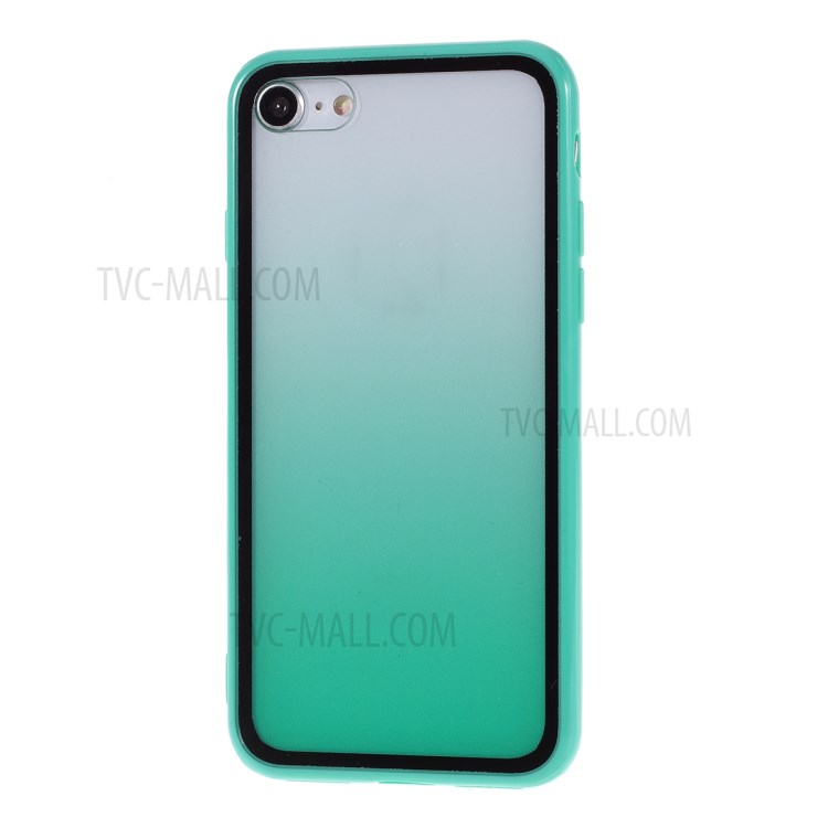 Gradient Color Plastic + TPU Phone Shell for iPhone 8/7/iPhone SE 2 (2020) - Green-2