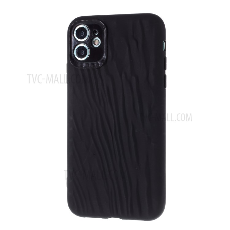 Quicksand Texture TPU Cell Phone Shell Casing for iPhone 11 6.1 inch - Black-2