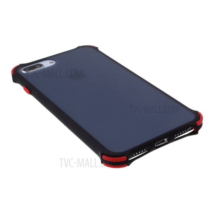 Drop-resistant Matte TPU+PC Case for iPhone 8 Plus/7 Plus/6 Plus 5.5 inch - Black-6