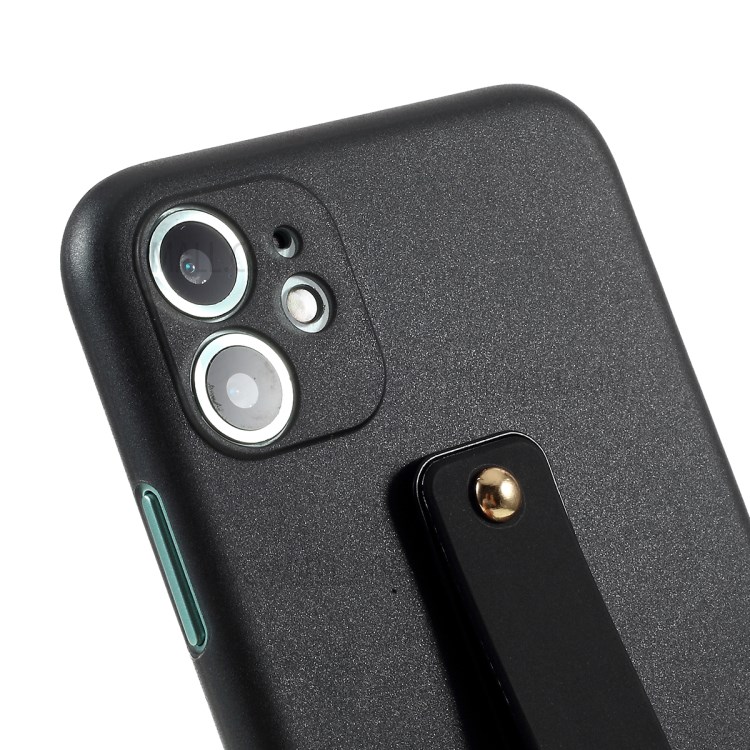 Ultra-thin PC + TPU Combo Kickstand Case for iPhone 11 6.1 inch - Black-3