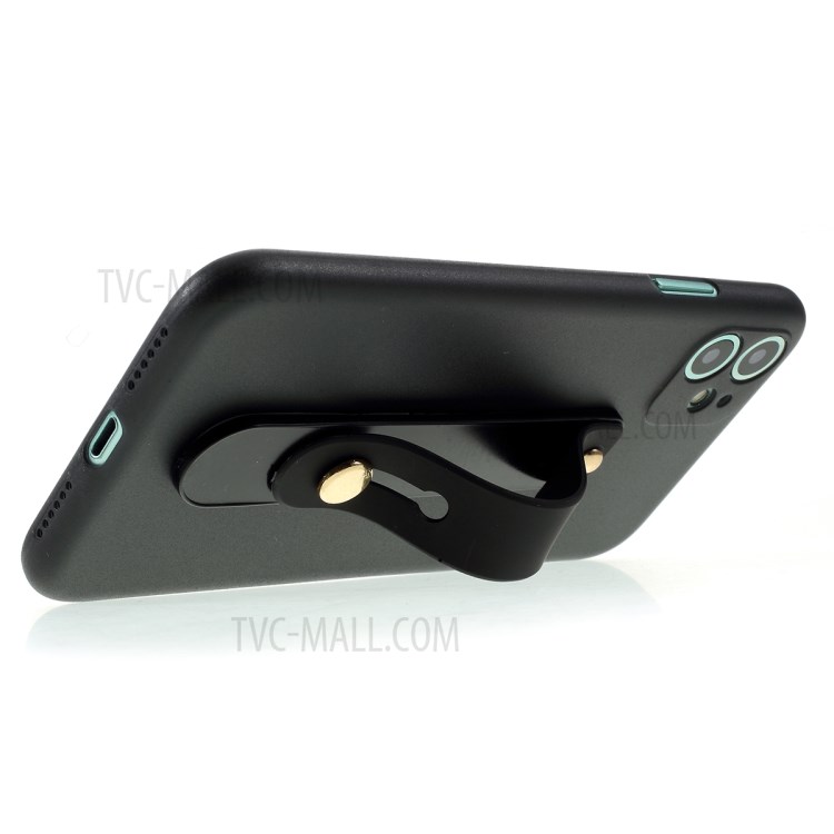 Ultra-thin PC + TPU Combo Kickstand Case for iPhone 11 6.1 inch - Black-6