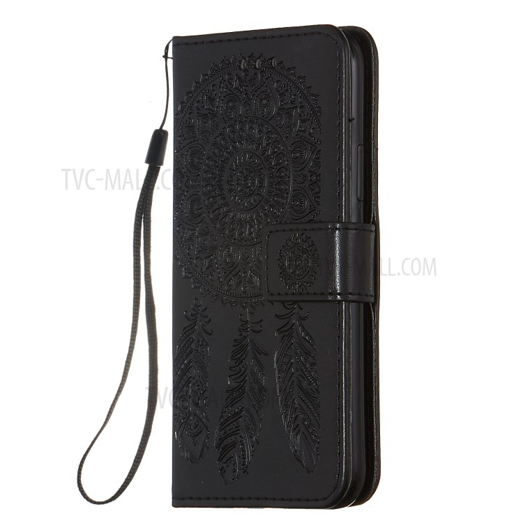 Imprinted Dream Catcher Flower Magnetic Leather Stand Case for iPhone 11 Pro 5.8 inch - Black-3