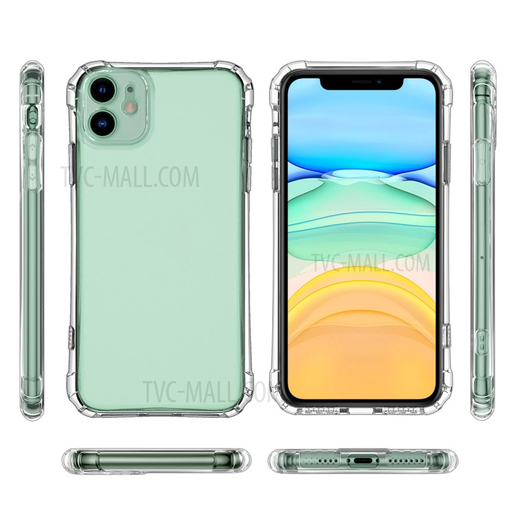 LEEU DESIGN Clear Shockproof Matte Soft TPU Phone Case for iPhone 11 6.1 inch-11