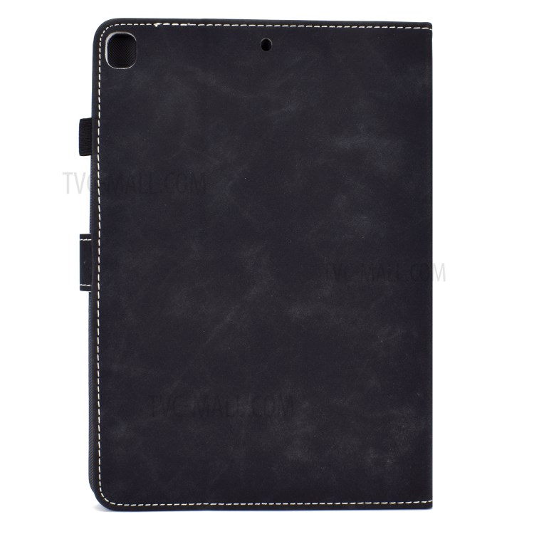 Imprint Elephant Card Slots Leather Stand Tablet Cover for iPad 10.2 (2019)/Air 10.5 inch (2019) - Black-5