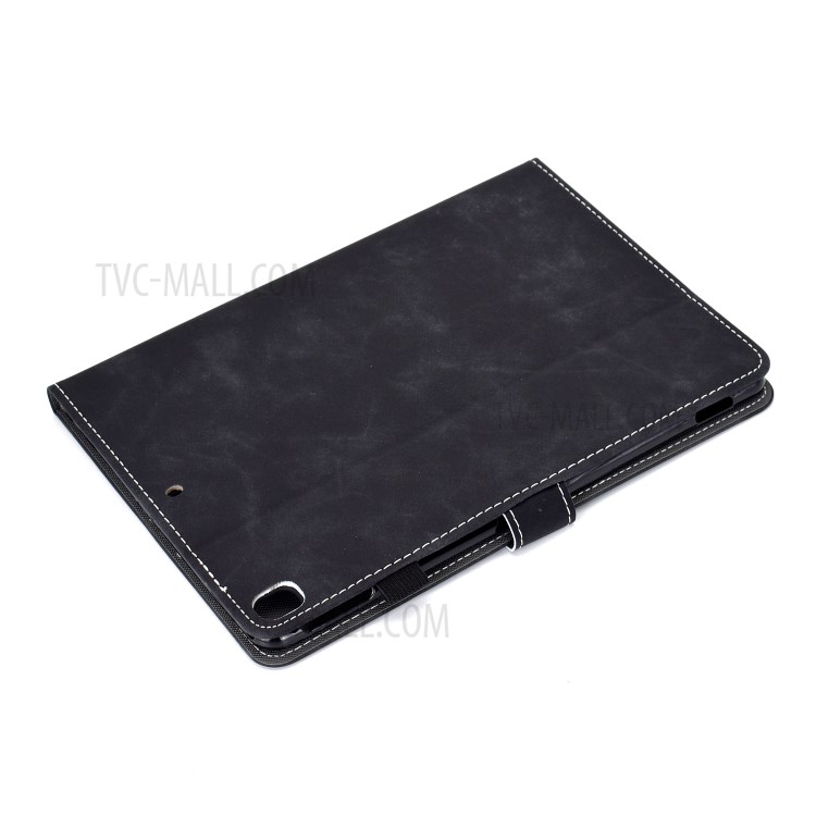 Imprint Elephant Card Slots Leather Stand Tablet Cover for iPad 10.2 (2019)/Air 10.5 inch (2019) - Black-9