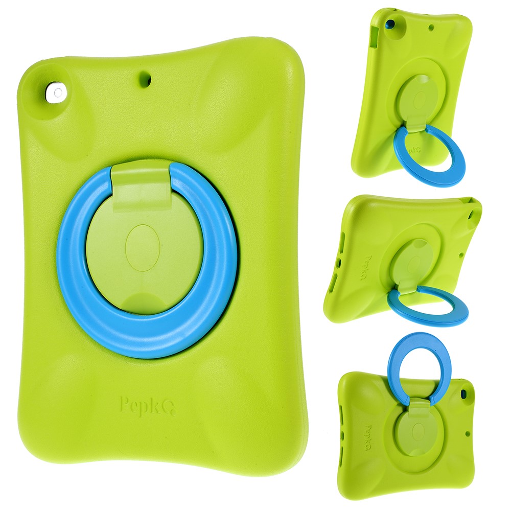 PEPKOO Shock-proof 360° Swivel Kickstand EVA Tablet Case for iPad 10.2 (2019) - Green-1