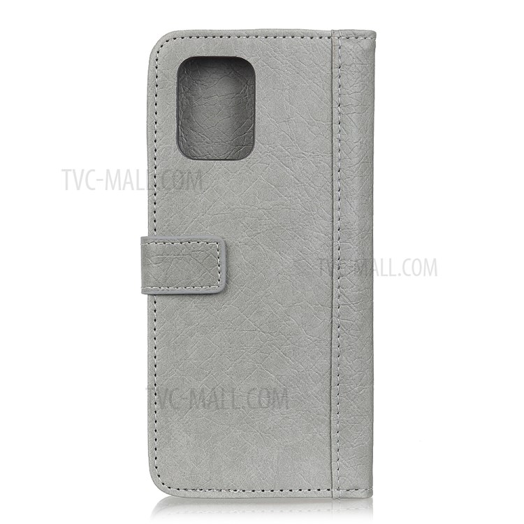 Rhino Texture Wallet Stand Leather Flip Case for iPhone 11 6.1-inch - Grey-8