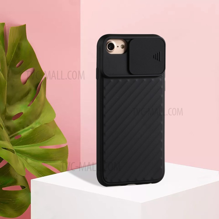 Мягкой ТПУ Телефон Случае Со Съемной Линзой Защитным Экраном Для Iphone 6 Плюс / 6s Плюс / 7 Плюс / 8 Плюс - Черный-6