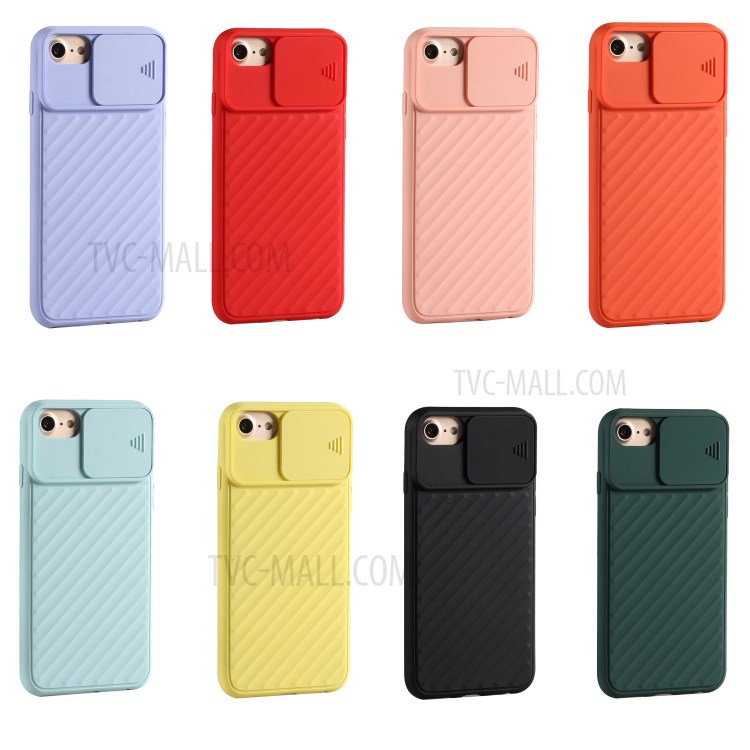 Soft TPU Phone Case with Removable Lens Protective Shield for iPhone 6 Plus/6s Plus/7 Plus/8 Plus - Black-7