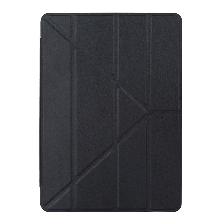 For iPad Pro 9.7 inch Origami Stand Smart Leather Case Silk Texture - Black-1