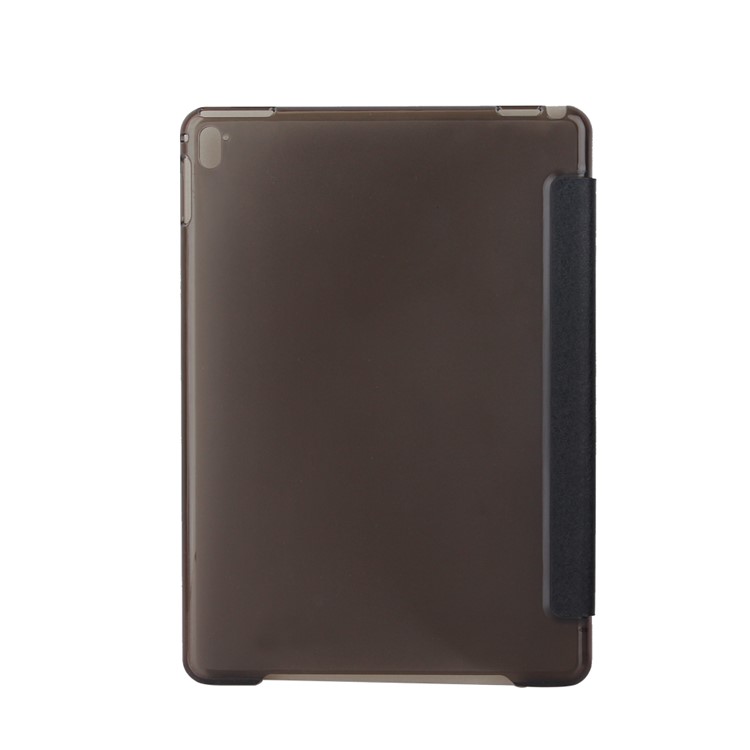 For iPad Pro 9.7 inch Origami Stand Smart Leather Case Silk Texture - Black-2