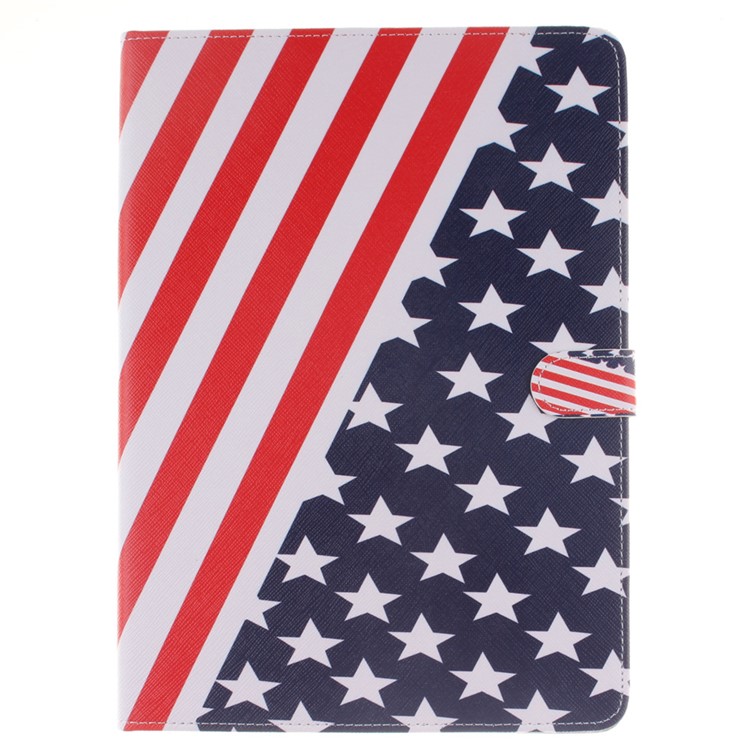 

Stand Wallet Smart Leather Case for iPad Pro 9.7 inch - USA American Flag