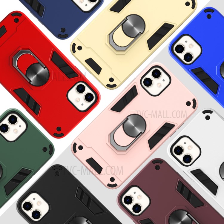 Caso Staccabile 2-in-1 Plastica + TPU Telefono Ibrida Con Supporto Barretta Magnetica Per La Mela Iphone 11 6,1 Pollici - Bambina Blu-9