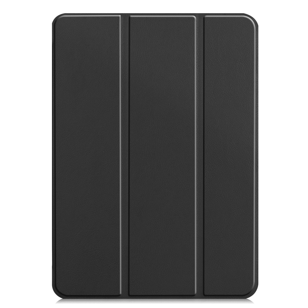 PU Leder Stall-tri-fold Stand Stand Cover Hartbackschale Mit Automatischem Schlaf /wake Für Ipad Pro 11-zoll (2020) /(2018) - Schwarz