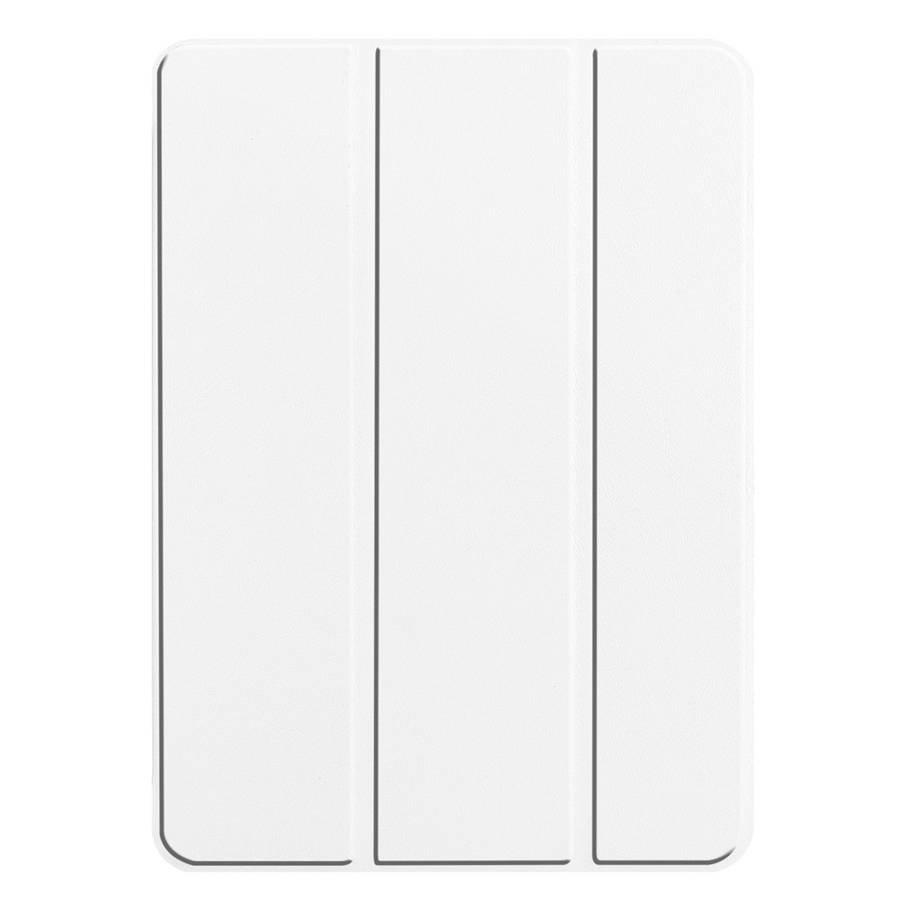 Dreifache Lederständer Einfache Stil Wake / Sleep Case Für IPad Pro 11-Zoll (2020) / (2018) - Weiß-8