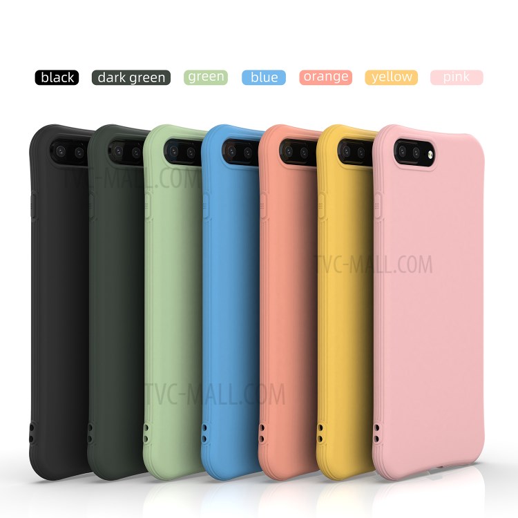 Caso Cáscara Del Teléfono Protector Mate TPU Para El IPhone 8 Plus / 7 Además De 5,5 Pulgadas - Negro-3