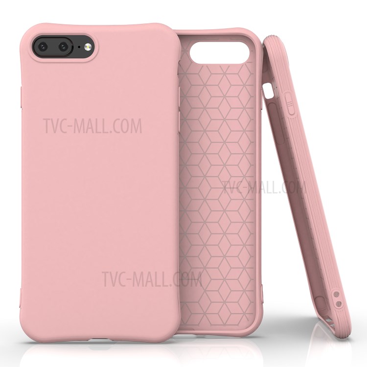 Étui De Téléphone De Protection TPU Mat Pour Iphone 8 Plus / 7 Plus De 5,5 Pouces - Rose-1