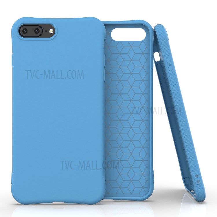 Étui De Téléphone De Protection TPU Mat Pour Iphone 8 Plus / 7 Plus De 5,5 Pouces - Bleu-1