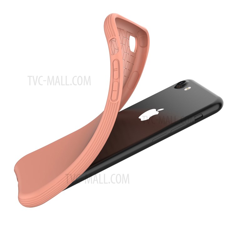 Matte Soft TPU Back Shell for iPhone SE 2nd Gen (2020)/7/8 4.7-inch - Orange-4