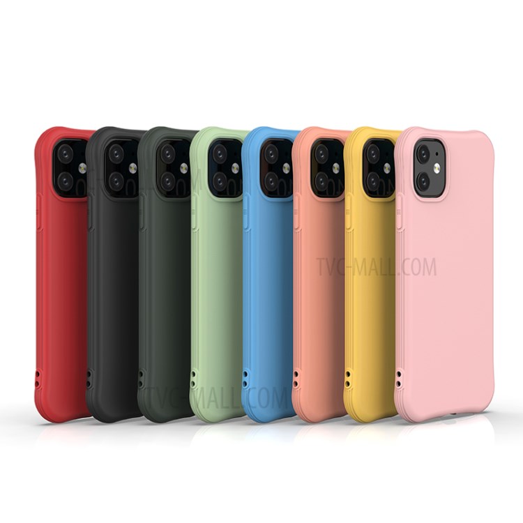 Matte TPU Mobile Phone Cover Cover Для Iphone 11 6,1 Дюйма - Черный-3