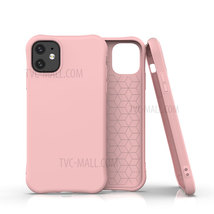 Caso De La Contraportada Del Teléfono Móvil Mate TPU Para El Iphone 11 De 6,1 Pulgadas - Rosado-1