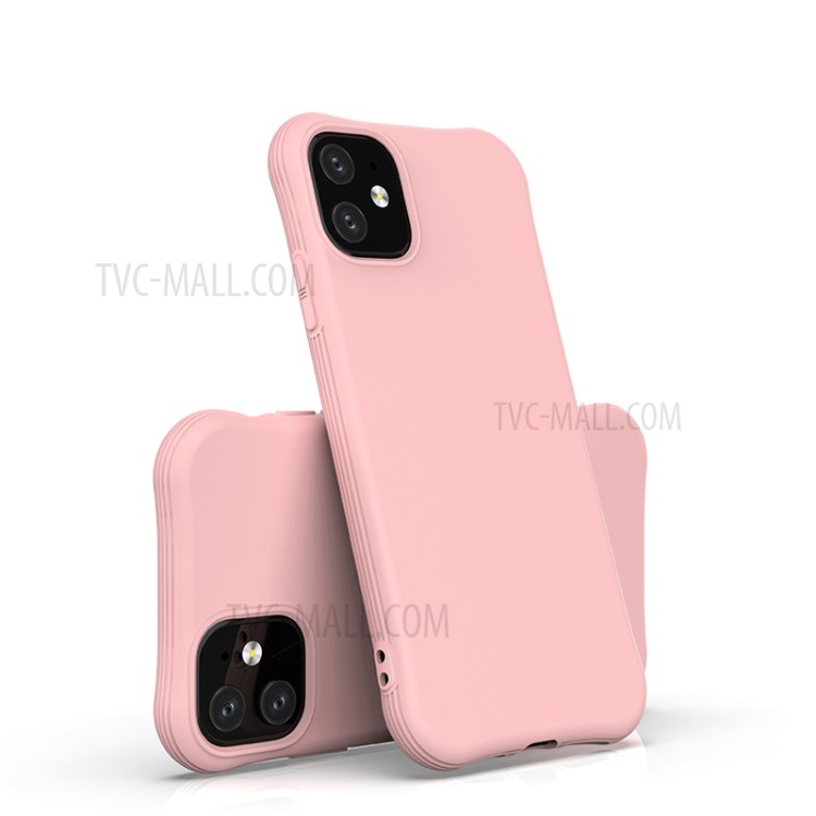 Caso De La Contraportada Del Teléfono Móvil Mate TPU Para El Iphone 11 De 6,1 Pulgadas - Rosado-2