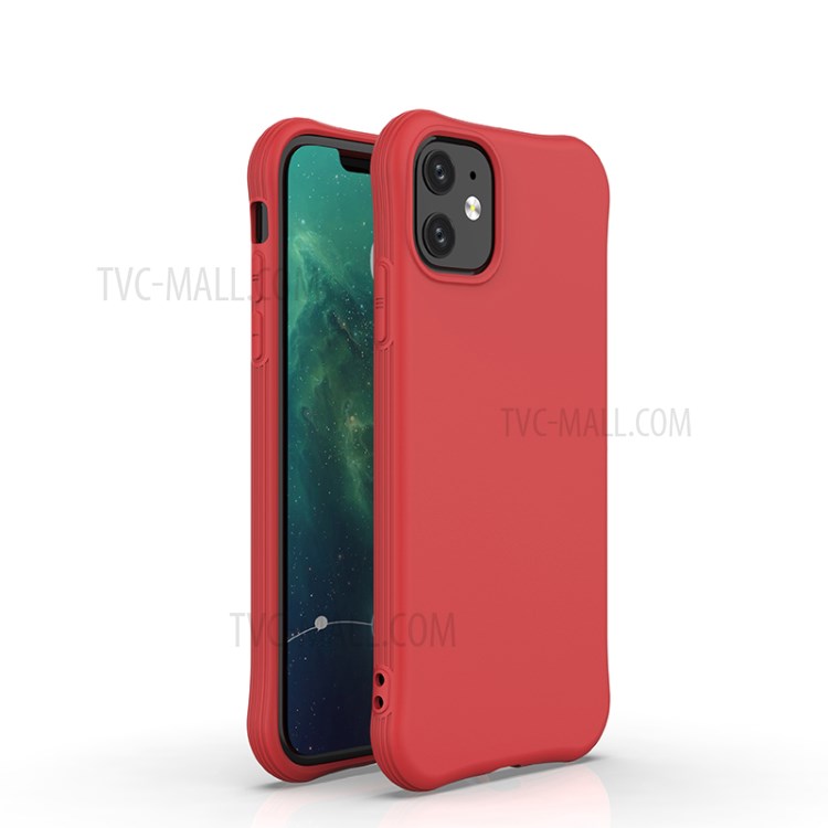 Caso De La Contraportada Del Teléfono Móvil Mate TPU Para El Iphone 11 De 6,1 Pulgadas - Rojo-1