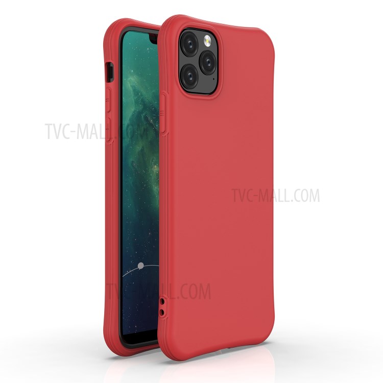 Fosco TPU Shell Telefone Celular Cobertura Para Iphone 11 Pro Máximo De 6,5 Polegadas - Vermelho-1