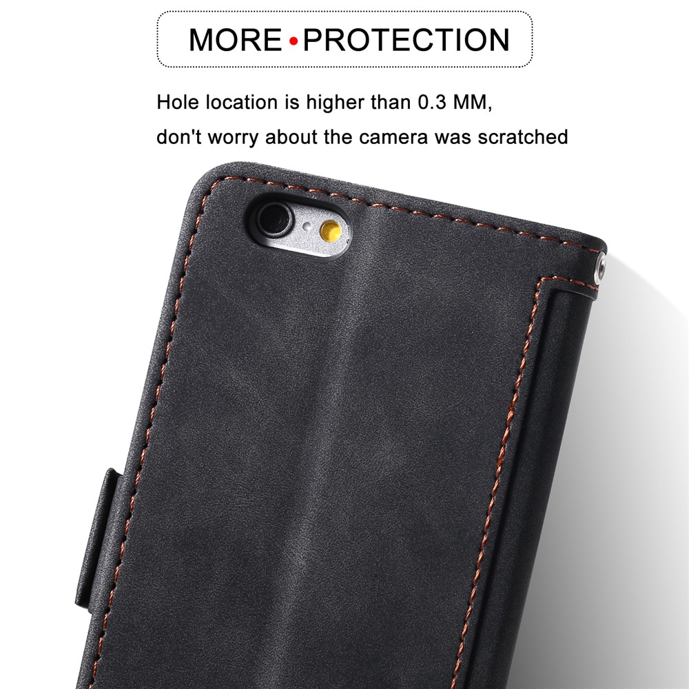 Retro Splicing PU Leather Wallet Magnetic Phone Cover for iPhone 8 / 7 - Black-10
