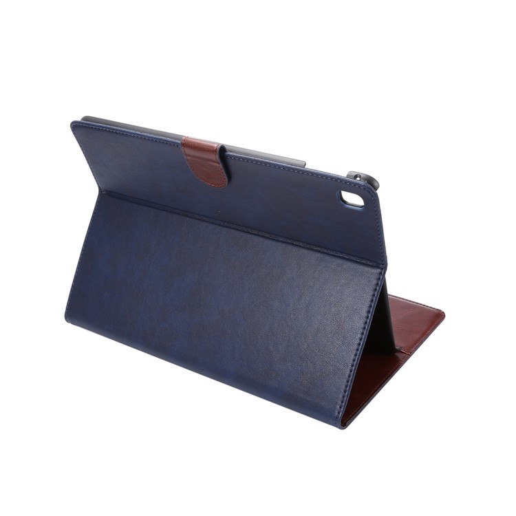 Crazy Horse Stand Wallet Leather Smart Case for iPad Pro 9.7 - Dark Blue-4