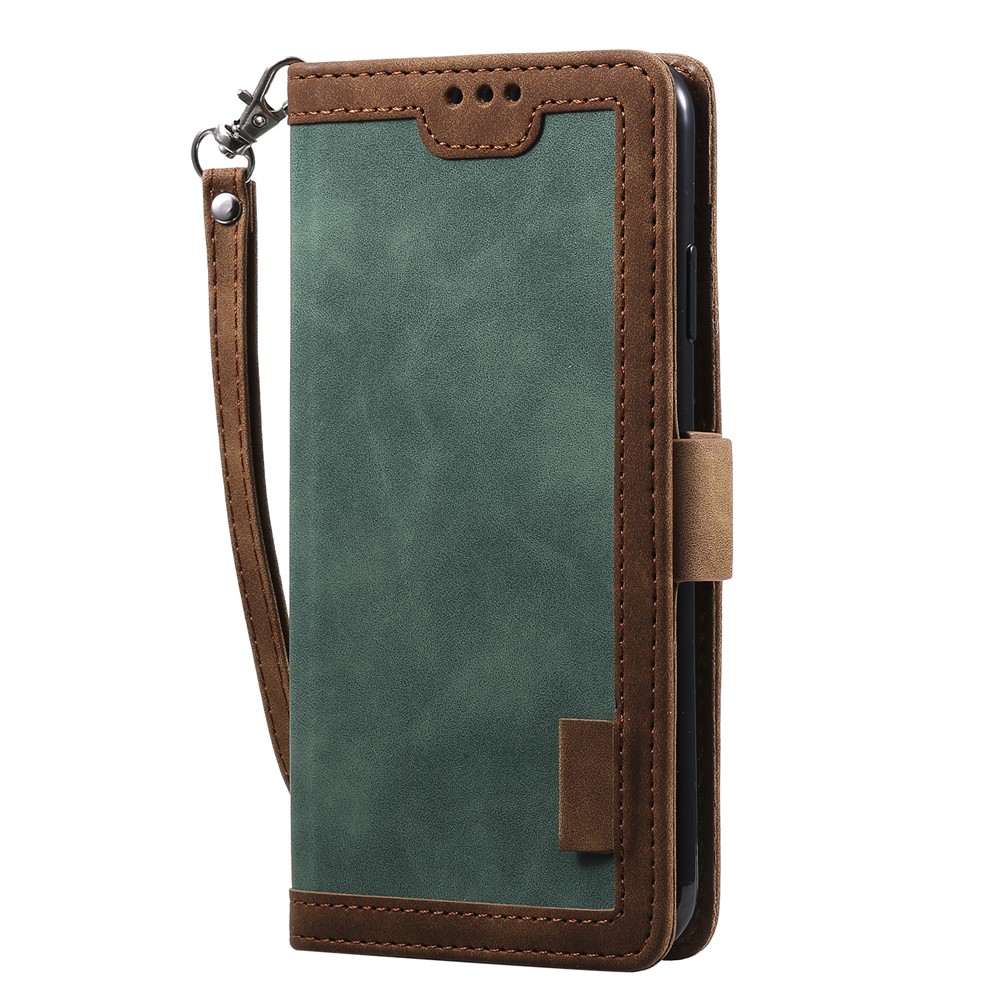 Vintage Splicing Style Wallet Stand Leather Case for iPhone XR 6.1 inch - Green-4