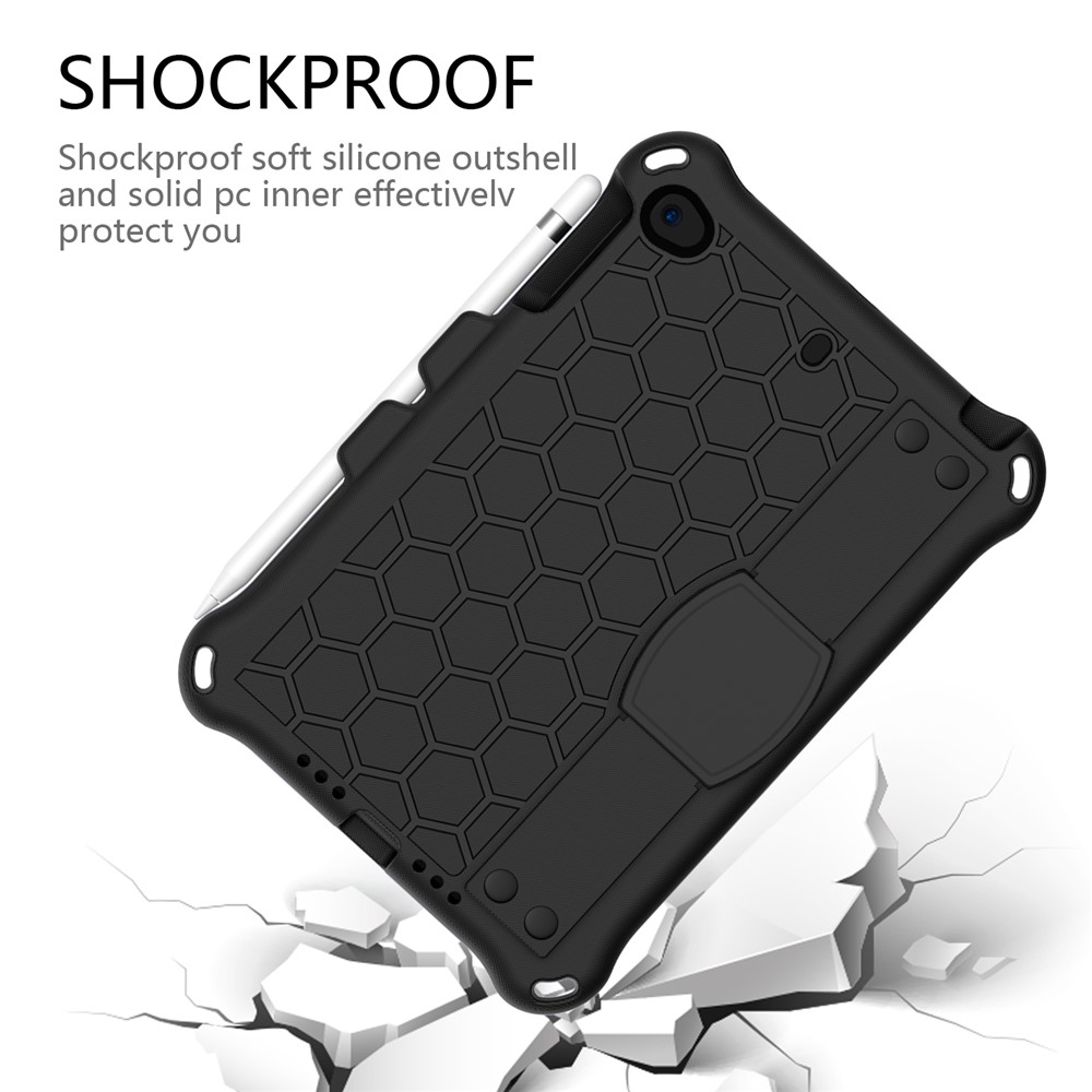 Honeycomb Texture EVA Tablet Hybrid Case for Apple iPad Mini (2019) 7.9 inch/Mini 4/Mini 3/Mini 2/iPad Mini - Black-3