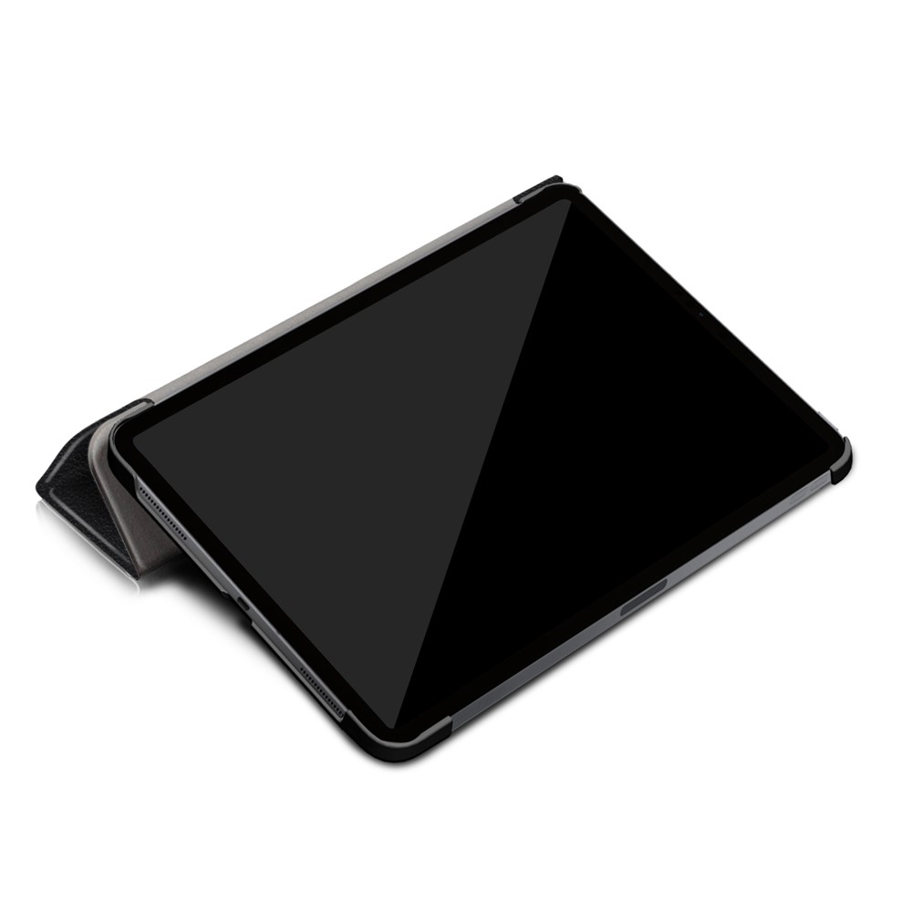 Custodia da Tablet Per Pelliccia in Pelle Per la Pelle Litch Per Ipad Pro 11 Pollici (2020) /(2018) - Nero