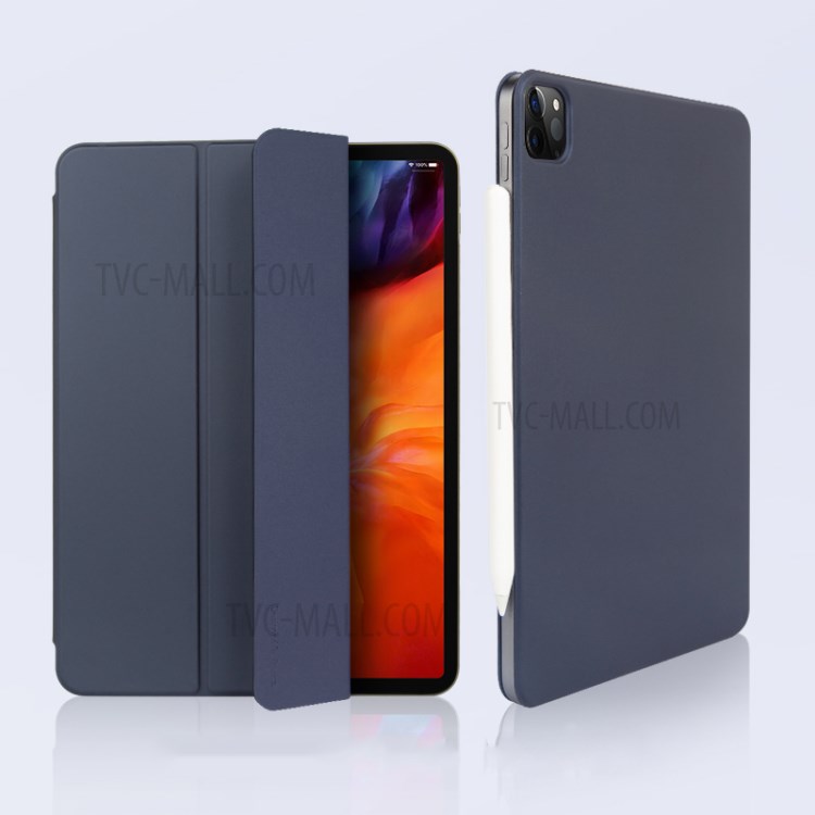 BENKS Auto-absorbed PU Leather Stylish Case for iPad Pro 12.9-inch (2020) / (2018) - Blue