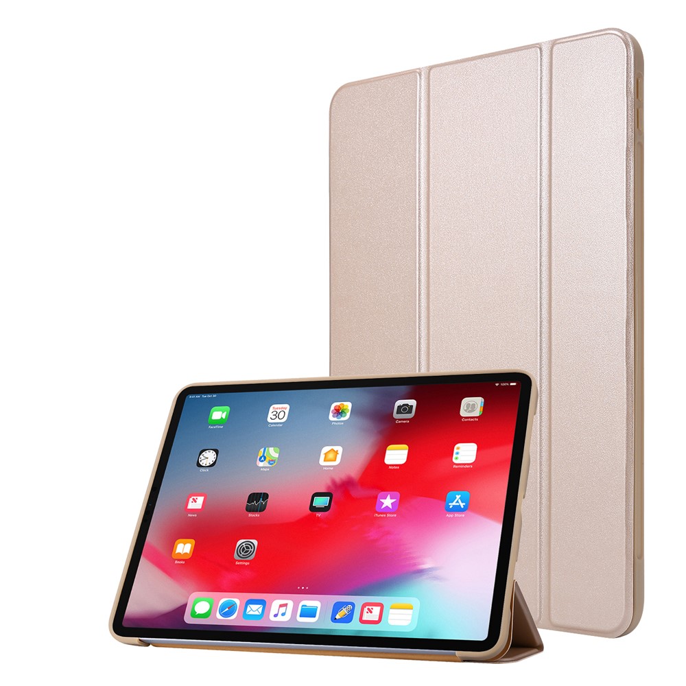Tri-fold Smart Folio Leather Tablet Cover for iPad Pro 11-inch (2020) / (2022) / (2021) - Rose Gold
