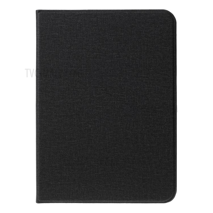 Cloth Texture PU Leather Stand Tablet Case for iPad Pro 11-inch (2020) / (2018) - Black-1