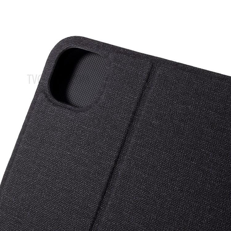 Cloth Texture PU Leather Stand Tablet Case for iPad Pro 11-inch (2020) / (2018) - Black-4