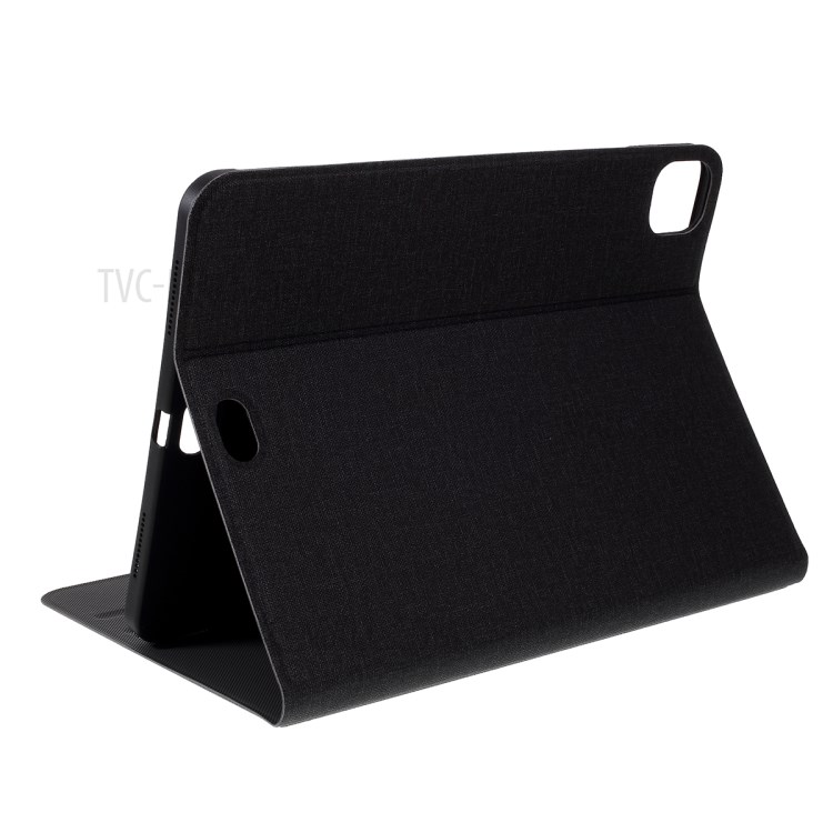 Cloth Texture PU Leather Stand Tablet Case for iPad Pro 11-inch (2020) / (2018) - Black-8