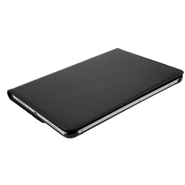 litchi skin 360 graus de proteção contra proteção contra banda elástica para ipad air (2020)/ar (2022) / ipad pro 11 polegadas (2021) /(2020) /(2018) - preto