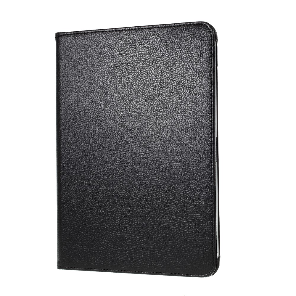 Capa de Couro de Pele Litchi Com Suporte Rotativo em 360 Para Ipad Pro 12,9 Polegadas (2020) (2018) - Preto