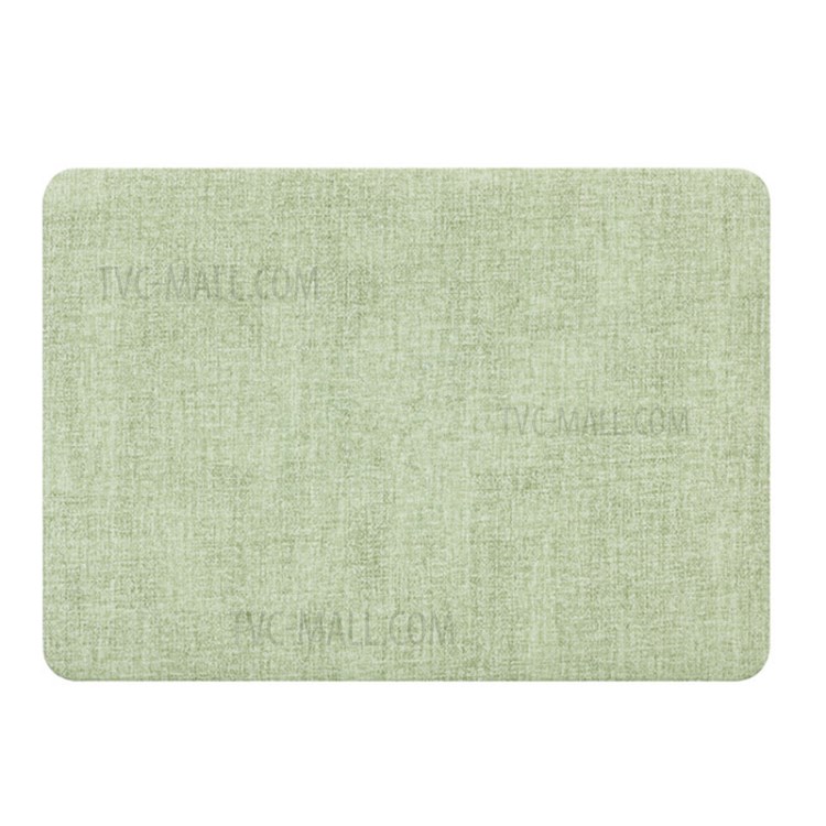 Linen Texture PC Laptop Case Cover for MacBook Air 13.3" Retina Display A2179 (2020)/ 13.3-inch A1932 (2018) - Green-2