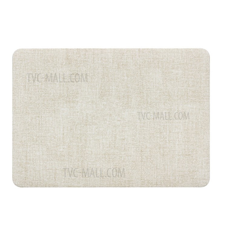 Linen Texture PC Laptop Case Cover for MacBook Air 13.3" Retina Display A2179 (2020)/ 13.3-inch A1932 (2018) - Beige-2