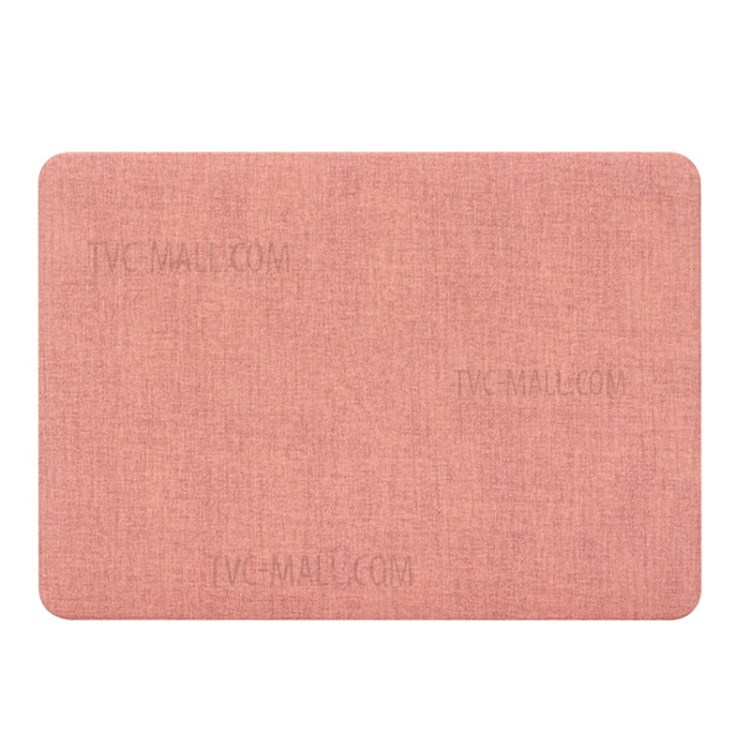 Linen Texture PU Leather Laptop Case Cover for Macbook Pro 13.3 with Retina Display (2012) - Pink-2