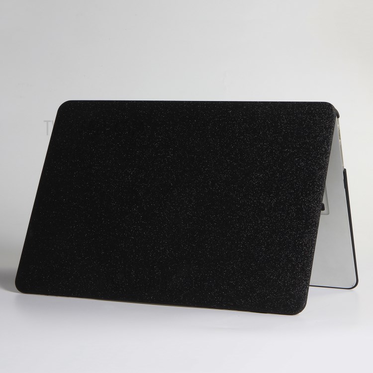 Custodia Protettiva In Pelle PU Superficie Scintillante Opaca Per L'aria Del Macbook 13.3 Pollici (2010) A1369 / (2012) A1466 - Nero-1