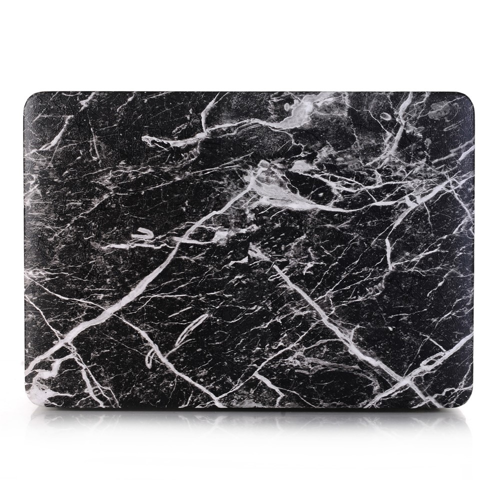 Marble Pattern Surface PU Leather Laptop Protective Cover for MacBook Air 13.3" Retina Display A2179 (2020)/ 13.3 inch (2018) A1932 - Black-2