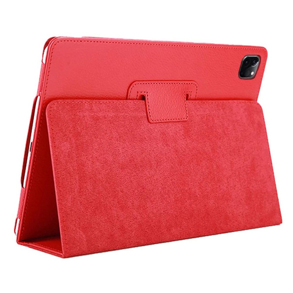 Litchi Skin Smart Leather Stand Case for iPad Pro 11-inch (2022) / (2021)(2020) - Red