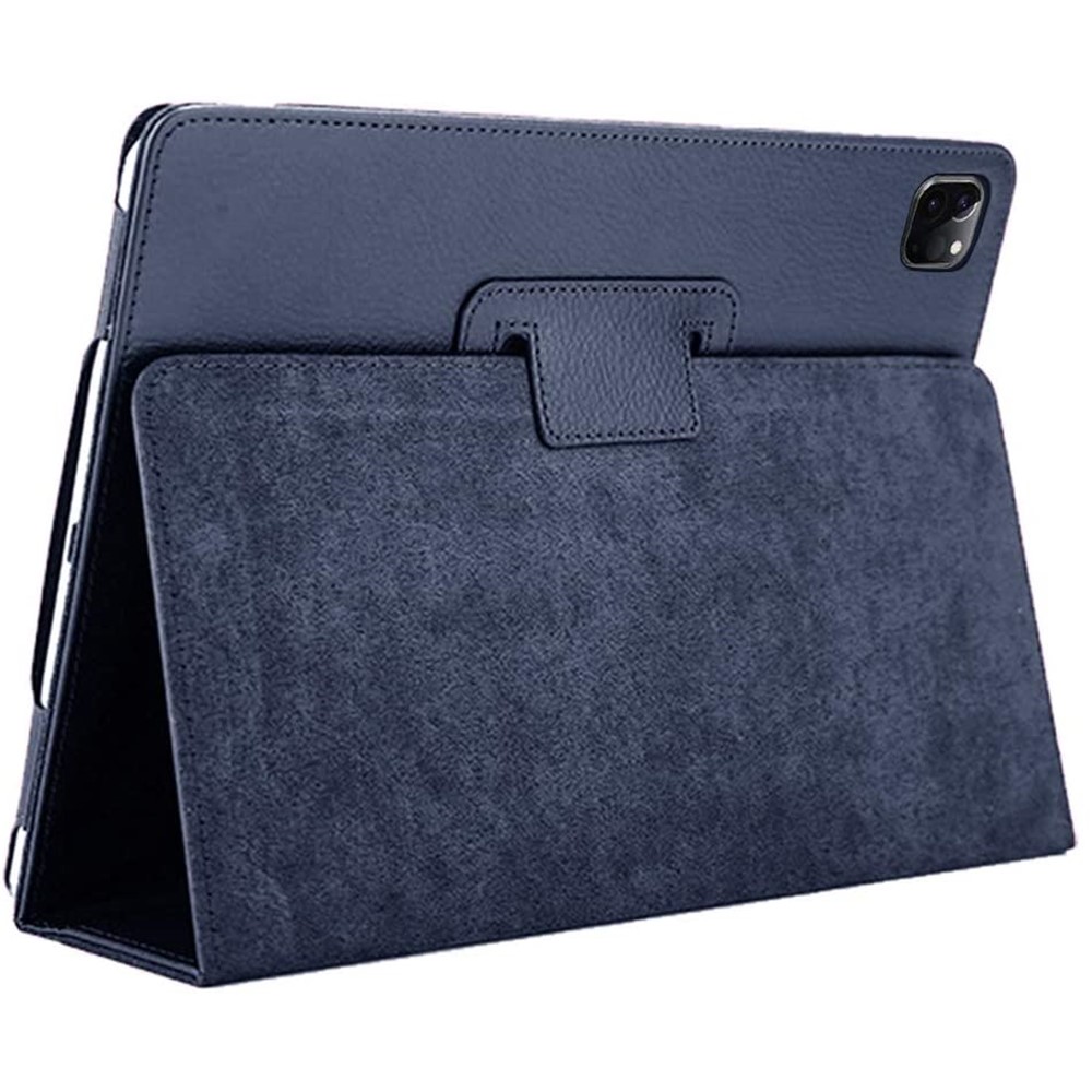 Litchi Skin Smart Leather Stand Case for iPad Pro 11-inch (2022) / (2021)(2020) - Blue