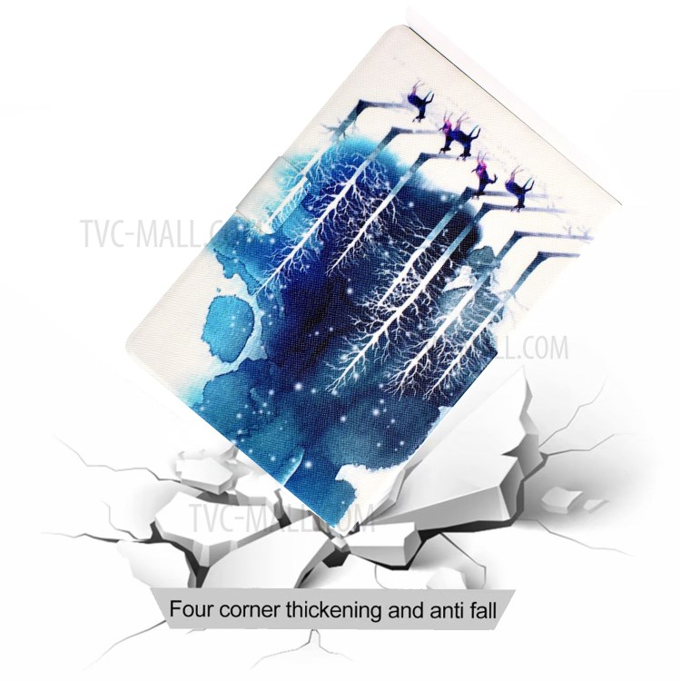 Pattern Printing Leather Stand Tablet Cover for iPad Pro 11-inch (2020)/(2018) - Elk-8