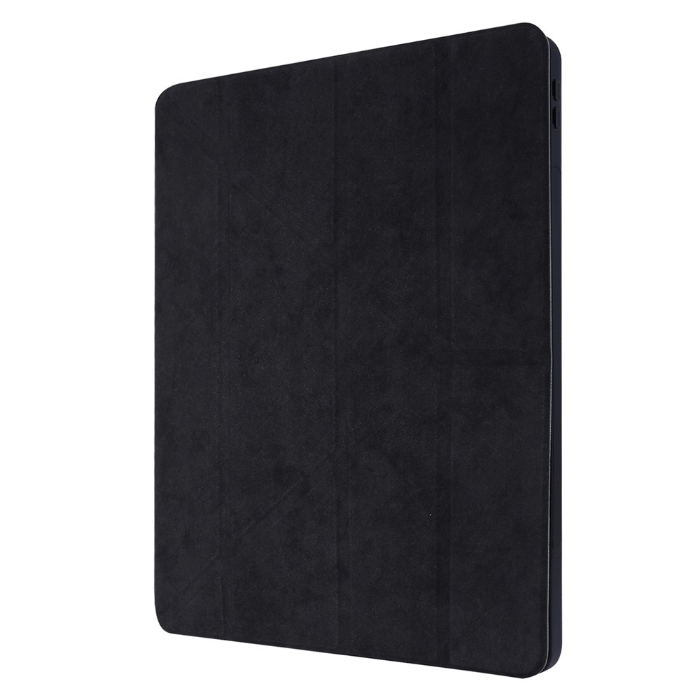 Retro Style Origami Smart Leather Stand Tablet Cover for iPad Pro 11-inch (2020) - Black-2